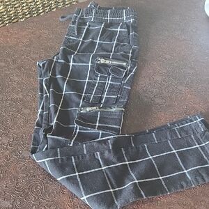 Hot Topic Black Checkered Pants